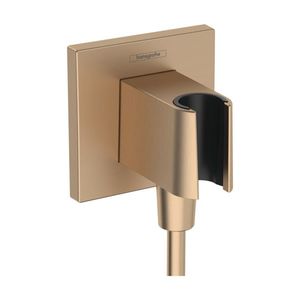 Accesoriu Hansgrohe FixFit E cu agatatoare de dus bronz periat imagine