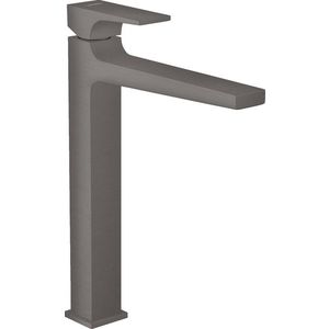 Baterie lavoar Hansgrohe Metropol 260 ventil push-open pentru lavoar tip bol negru periat imagine