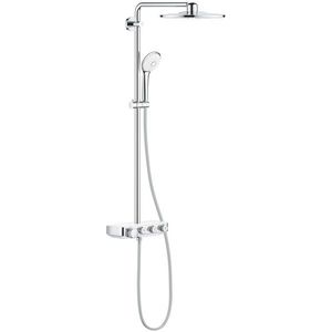 Coloana de dus Grohe Euphoria SmartControl System 310 Duo cu baterie termostatata moon white imagine