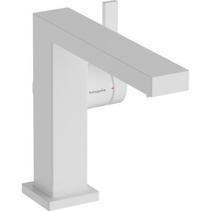 Baterie lavoar Hansgrohe Tecturis E 110 Fine CoolStart ventil click-clack alb mat imagine