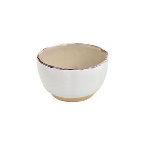 Bol din ceramica Rustic Refined 10 cm 250 ml crem imagine