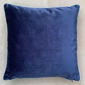 Set perne decorative , Blue House Pillow Set With İnsert, 20% in, 80% poliester, Turcoaz / Gri / Bleumarin / Crem imagine