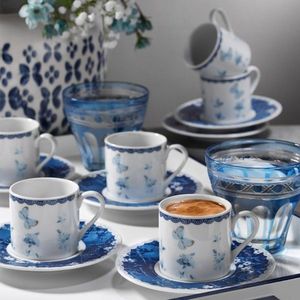 Set de cafea Kutahya Porselen, RU12KT4309742, 12 piese, portelan imagine