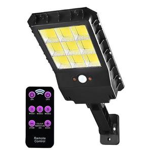 Lampa Solara Stradala 108 Led-uri Teno®, control prin telecomanda, senzor de miscare, 3 moduri de iluminare, protectie IP65, Waterproof, exterior, negru imagine