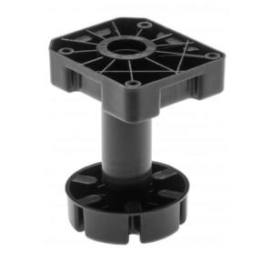 Picior ajustabil pentru mobilier greu, finisaj negru GT, 450 kg, H: 125-195 mm imagine