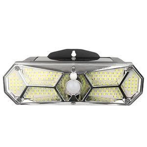 Lampa Solara 120 Led-uri Teno®, senzor de miscare, 3 moduri de iluminare, protectie IP65, Waterproof, exterior, negru imagine