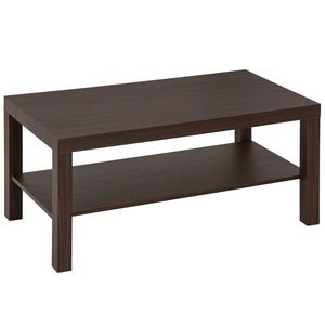 HOMCOM Masă de Cafea din Lemn Stil Castanie, Mobilier Living Modern, 90x45x40.5cm | Aosom Romania imagine