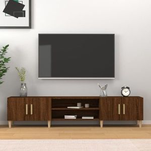 vidaXL Comodă TV, stejar maro, 180x31, 5x40 cm, lemn prelucrat imagine