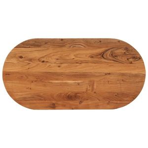 vidaXL Blat de masă oval, 120x60x3, 8 cm, lemn masiv de acacia imagine