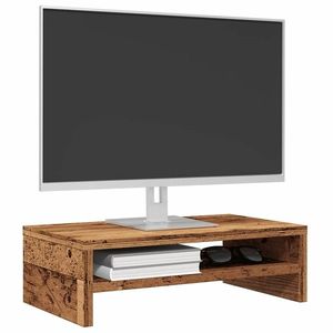 vidaXL Suport pentru monitor Lemn vechi 42x24x13 cm Lemn prelucrat imagine