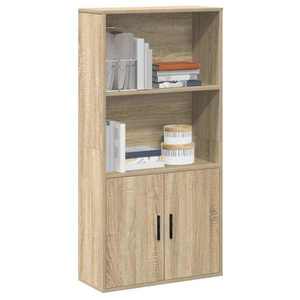 vidaXL Bibliotecă, stejar sonoma, 60x24x120 cm, lemn prelucrat imagine