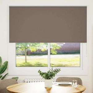 vidaXL Jaluză cu role opace cafea 160x150 cm lățime material 156, 6 cm imagine