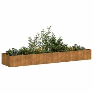 vidaXL Jardinieră Rusty 360x80x40 cm Oțel rezistent la intemperii imagine