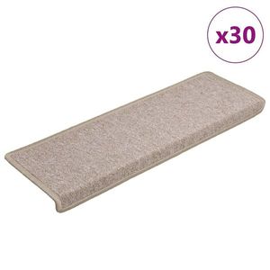 vidaXL Covorașe scară 30 buc 65x21x4 cm Taupe imagine