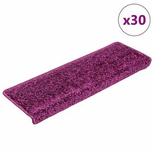 vidaXL Covorașe scară 30 buc 65x21x4 cm violet imagine