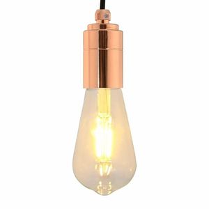 vidaXL Suporturi de lampă 2 buc Rose Gold E27 imagine