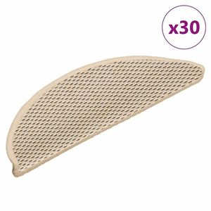 vidaXL Covorașe de scară autoadezive aspect sisal 30 buc. berber imagine