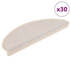 vidaXL Covorașe scară autoadezive aspect sisal 30 buc 65x21x4cm Berber imagine