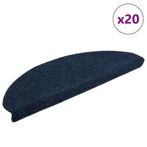 vidaXL Covorașe scară autoadezive 20 buc Navy 65x21x4 cm imagine