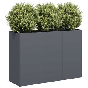 vidaXL Jardinieră Antracit 120x40x80 cm Oțel laminat la rece imagine