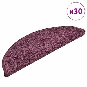 vidaXL Covorașe scară 30 buc violet închis 56x17x3 cm imagine