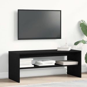 vidaXL Dulap TV Stejar Negru 100x40x40 cm Lemn prelucrat imagine