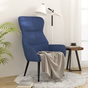 vidaXL Scaun de relaxare, albastru, material textil imagine