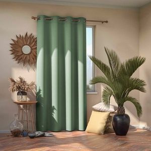 AmeliaHome Draperie Blackout EYELETS mentol, 140 x 245 cm, verde imagine