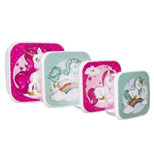 Set de 4 bucăți de cutii de gustări Orion Unicorn imagine