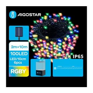 Instalație LED solară de Crăciun 100xLED/8 funcții 12m IP65 multicolor imagine