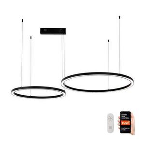 Lustră LED dimabilă NEO 07216L FINO 93W/230V 60/80 cm negru Tuya + telecomandă imagine