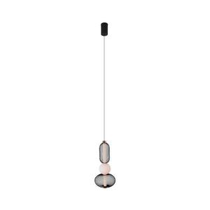 Lustră LED pe cablu MAXLIGHT P0591 BORA LED/10W/230V d. 22 cm alb/negru imagine