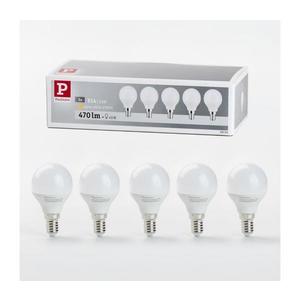 SET 5x bec LED Paulmann 28783 E14/5, 5W/230V 2700K imagine