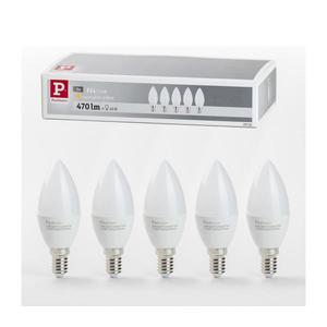 SET 5x bec LED Paulmann 28782 E14/5, 5W/230V 2700K imagine