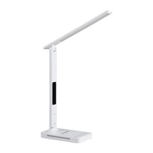 Lampă LED dimabilă cu funcție de încărcare fără fir Qi, afișaj și port USB LED/7W/230V 3000-6000K imagine