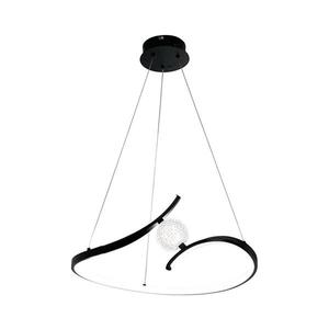 Lustră LED pe cablu PERLA LED/34W/230V negru imagine