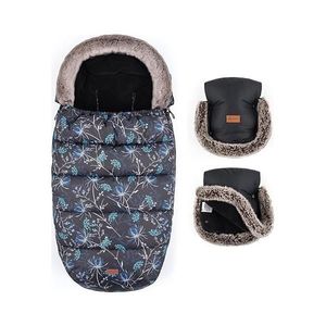 SET sac pentru cărucior 4 în 1 PETITE&MARS COMFY Stylish Beauty + mănuși pentru cărucior imagine