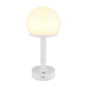 Lampă LED tactilă reîncărcabilă dimabilă de masă Globo 21034W HAKU LED/2, 5W/5V 2800K alb imagine