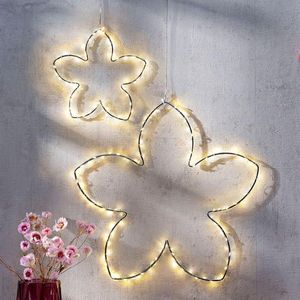 Decorațiuni cu LED-uri suspendate Flor, set de 2 imagine