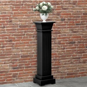 vidaXL Suport plante clasic formă stâlp pătrat negru 17x17x66 cm MDF imagine