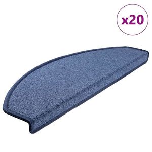 vidaXL Covorașe scară 20 buc Albastru 65x24x4 cm imagine