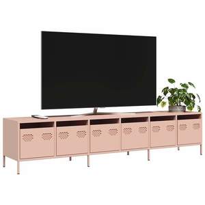 vidaXL Dulap TV, roz, 202x39x43, 5 cm, oțel laminat la rece imagine