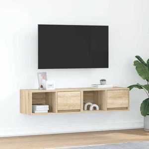 vidaXL Dulapuri TV 2 buc Stejar Sonoma 60x31x25, 5 cm Lemn prelucrat imagine