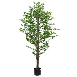 vidaXL Plantă Ficus artificială 1260 frunze 200 cm verde imagine