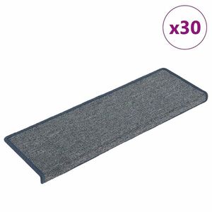 vidaXL Covorașe scară 30 buc 65x21x4 cm violet și albastru imagine