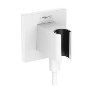 Accesoriu Hansgrohe FixFit E cu agatatoare de dus alb mat imagine