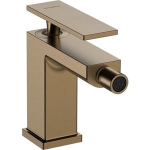 Baterie bideu Hansgrohe Tecturis E ventil pop-up bronz periat imagine