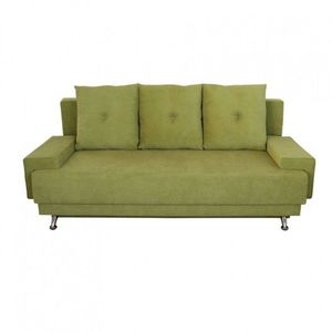 Canapea extensibila Roma Lux Green 205x90x86 cm, cu lada de depozitare imagine