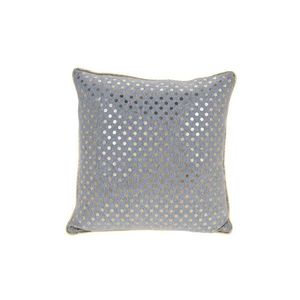 Perna decorativa Dots, 40x40 cm, poliester, gri/auriu imagine