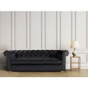 Canapea Oxford Chesterfield, 93x214x75 cm, 3 locuri, Graphite imagine